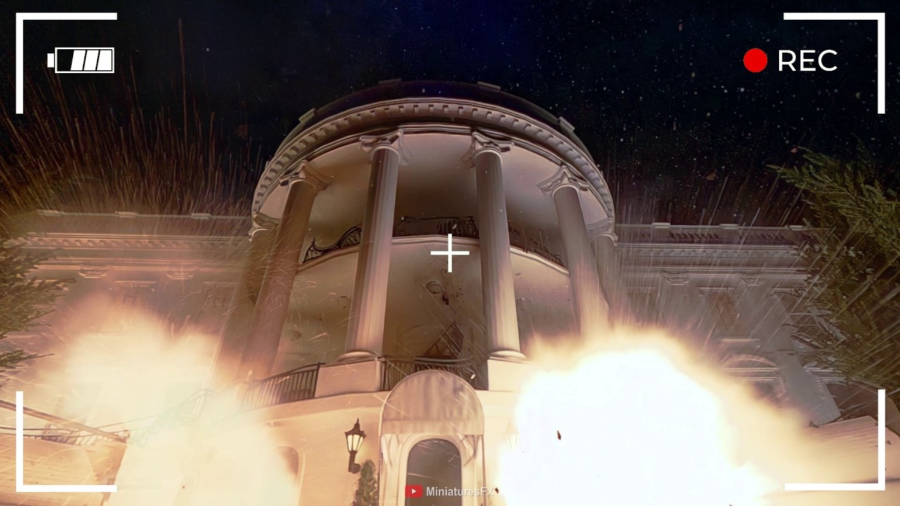 Remake the Independence Day (1996) White House explosion with miniatures. Behind the scenes