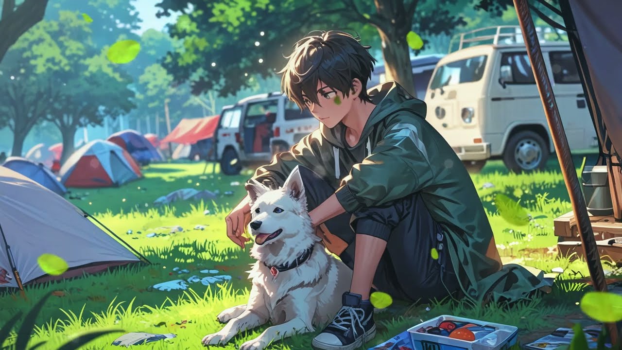 Sunlit Campsite | Chill Lofi Music for Studying and Relaxing 🎧