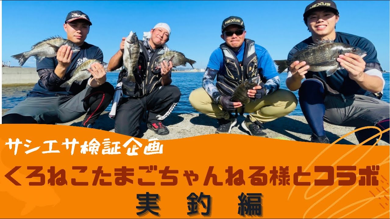 【くろねこたまごちゃんねる様とコラボ釣行②】チヌに魅力的なサシエサとは？実釣編