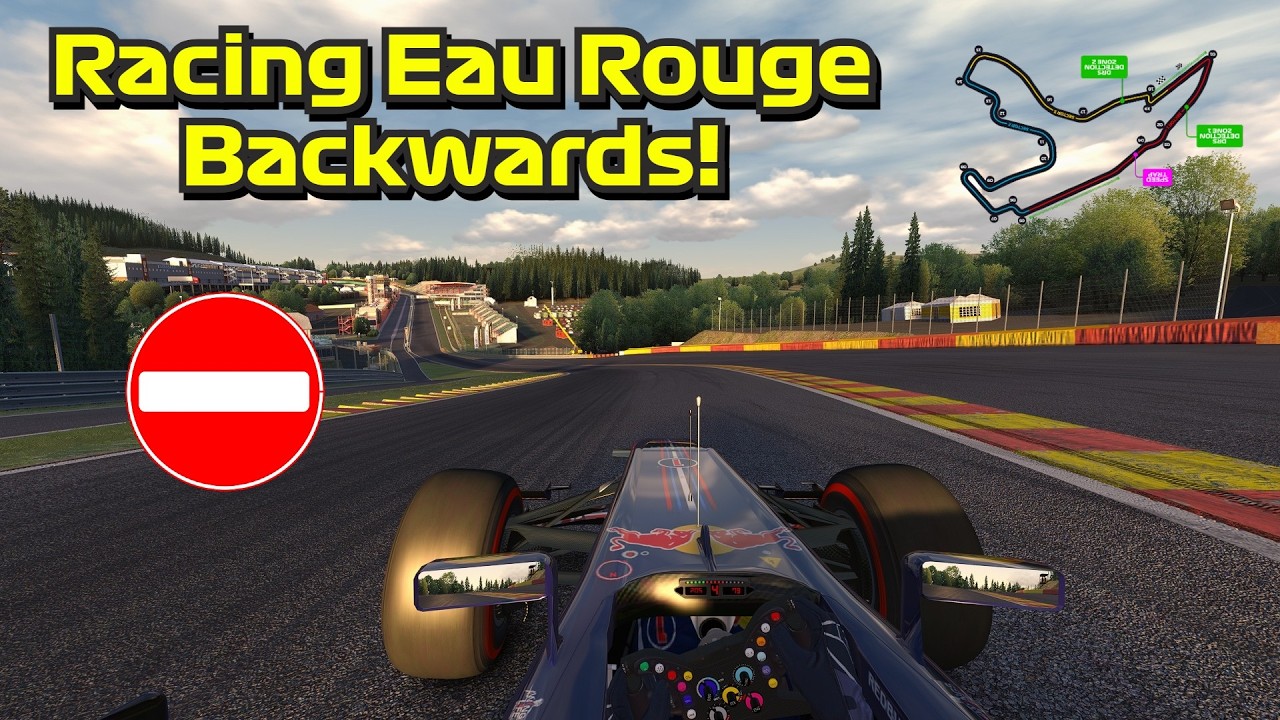 Racing Eau Rouge Backwards!
