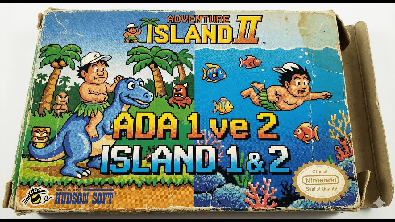 Adventure Island 2 (NES) - Ada 1 ve 2: Tam Çözüm | 1080p 60FPS | Yorumsuz| 8bitEsat Retro