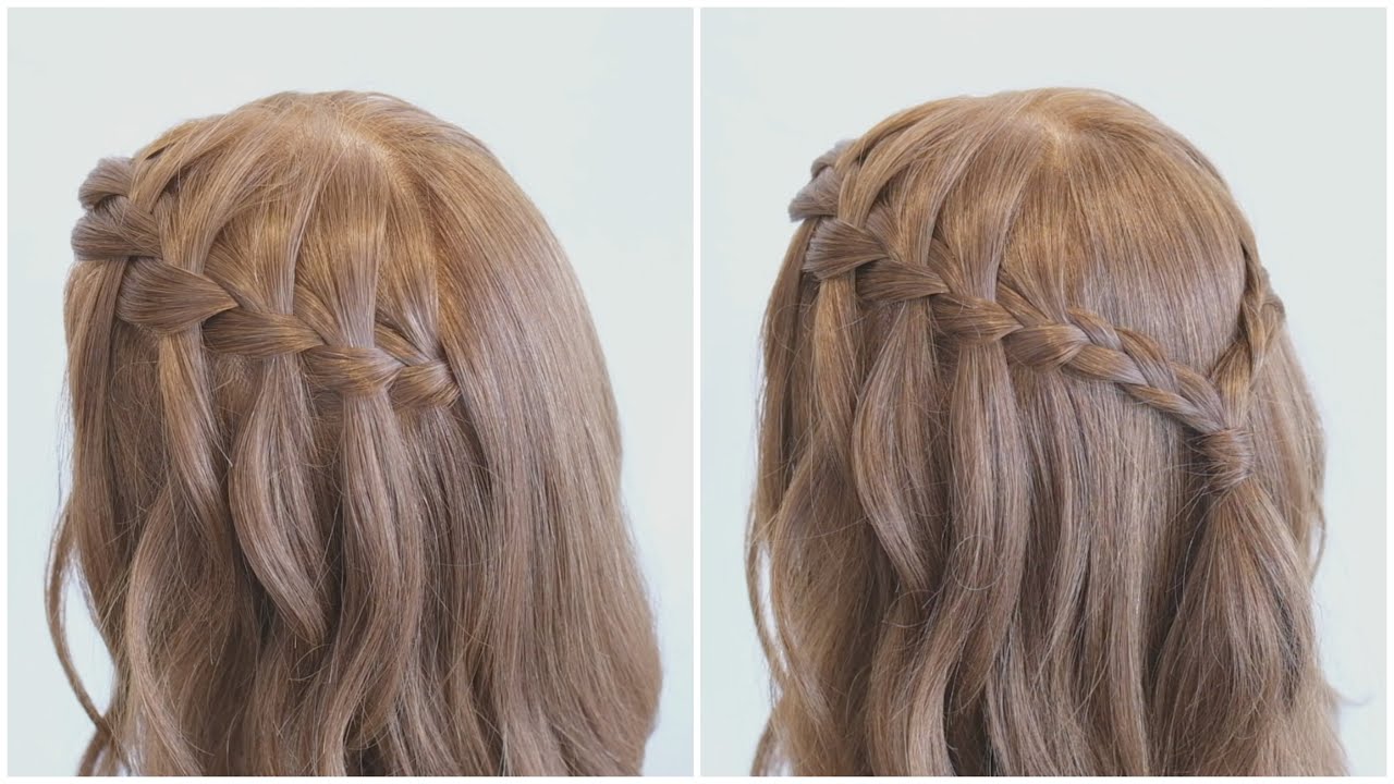 簡単かわいいヘアアレンジ！ウォーターフォール/How to do a Waterfall Braid/ hair works &SOL
