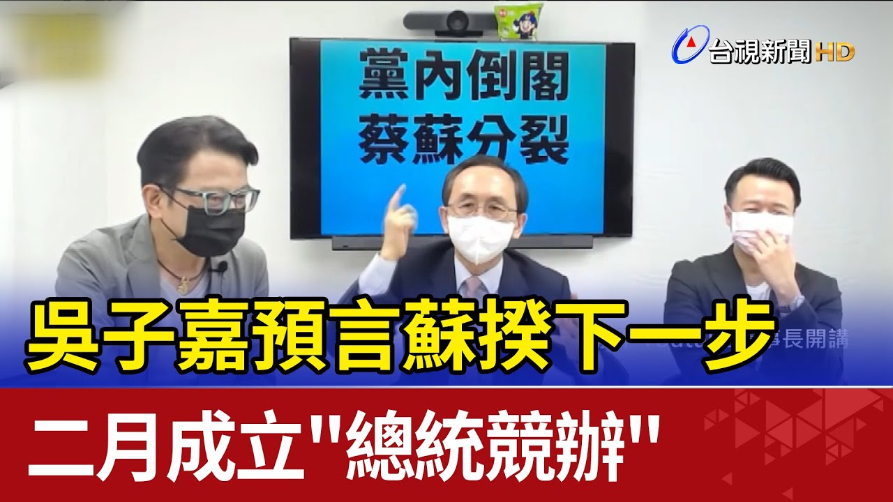 吳子嘉預言蘇揆下一步 二月成立