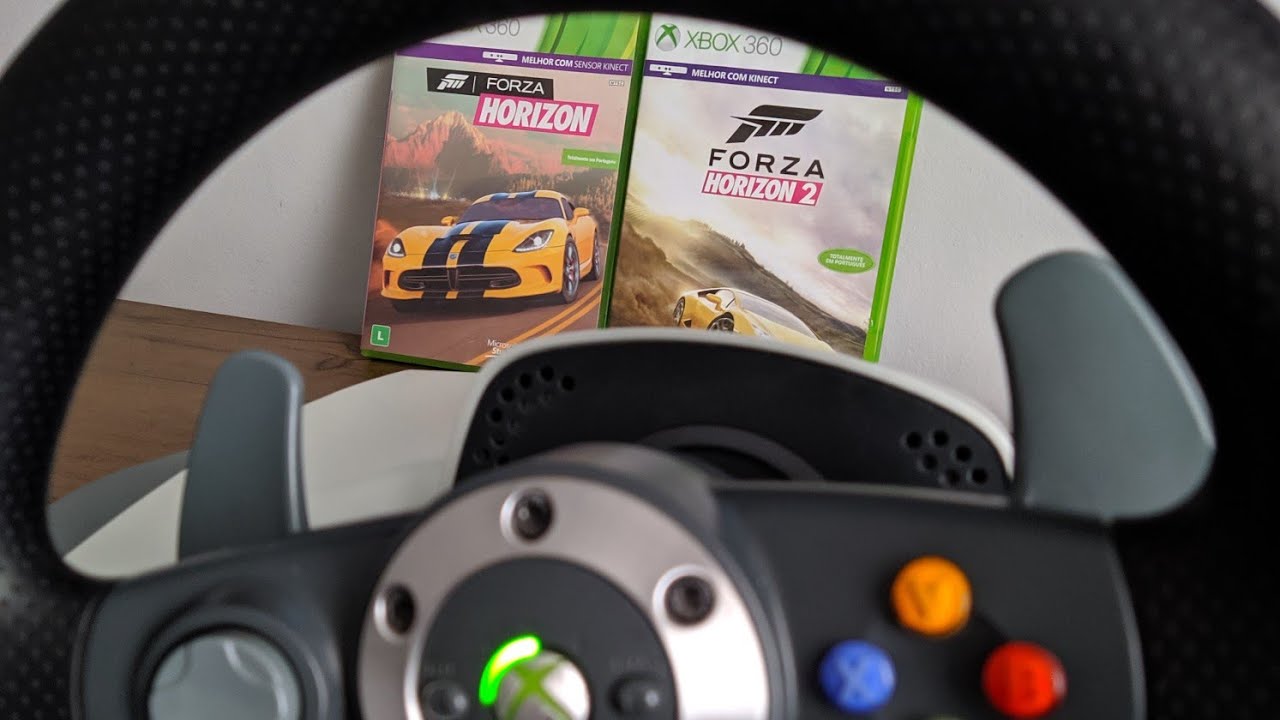 Forza Horizon com volante - XBOX 360 (2024) - Racing Wheel Wireless Microsoft Force Feedback