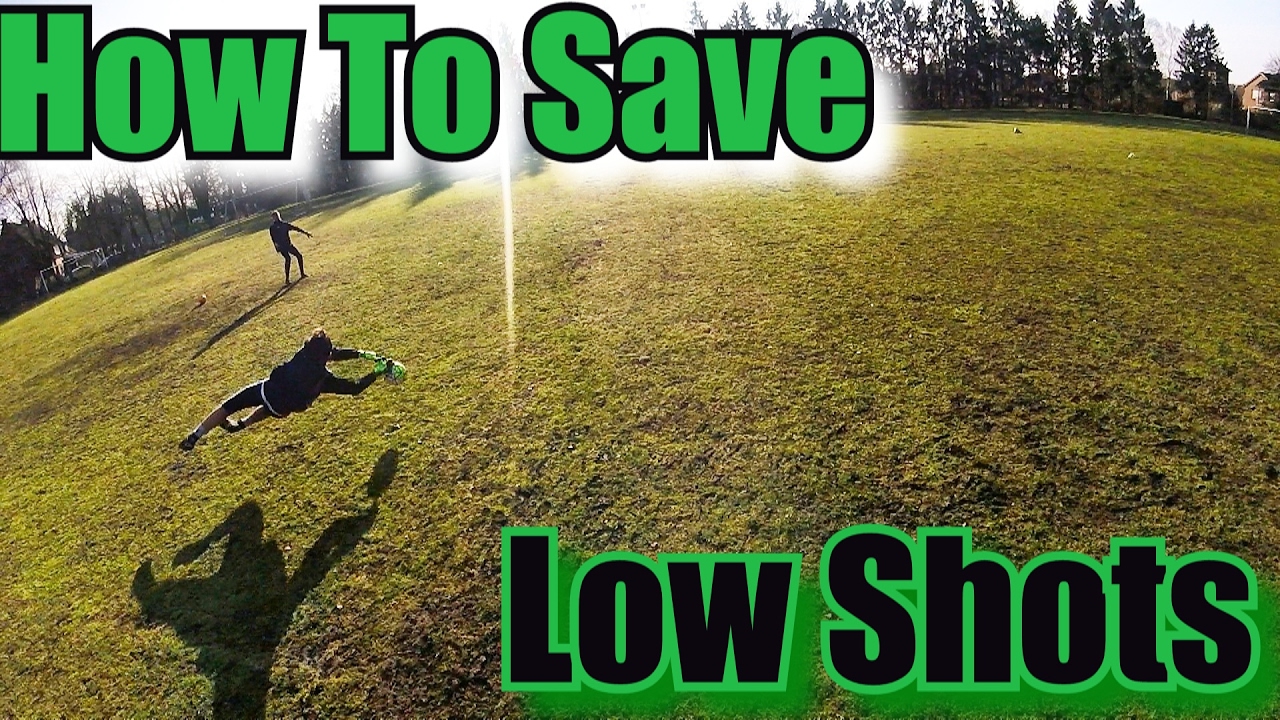 Goalkeeper training how to save low shots