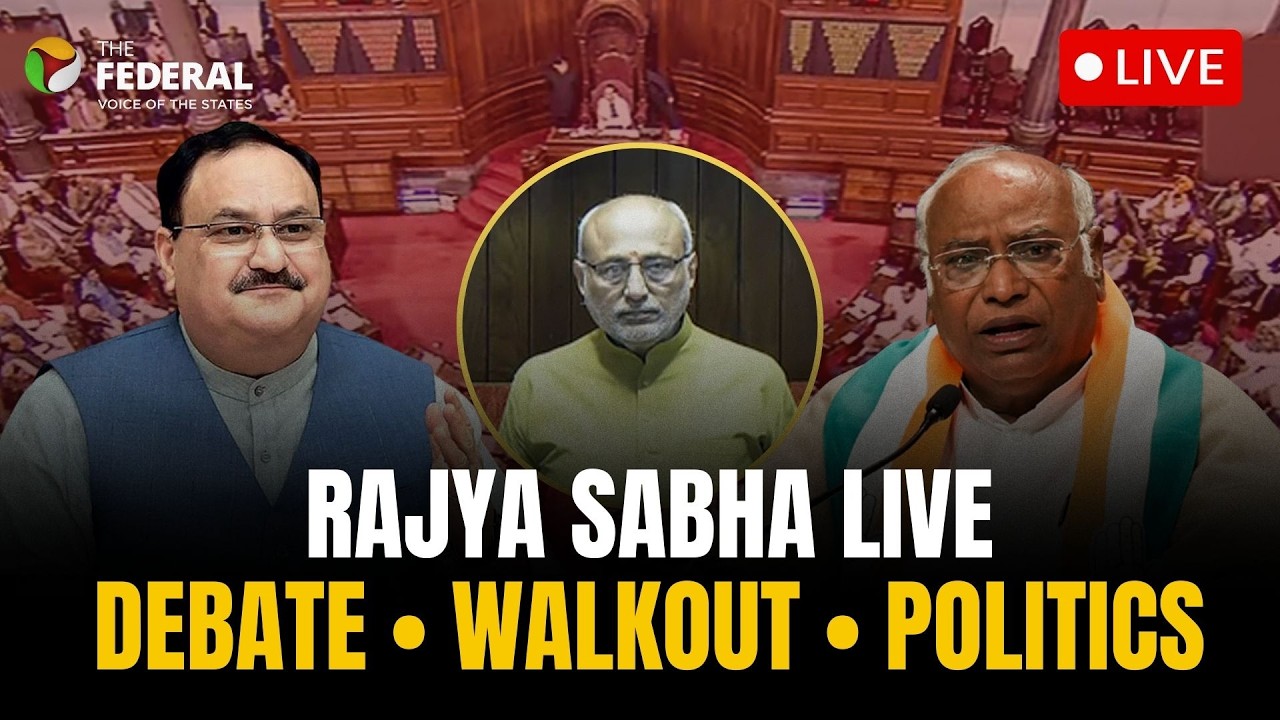 LIVE | Rajya Sabha in Budget Session | Debate on President’s Address amid Opposition walkout