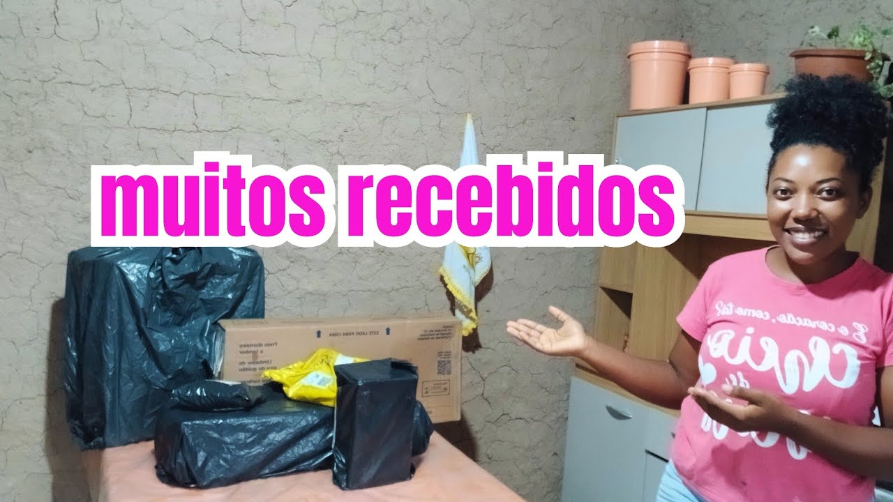 Olha o tanto de recebidos que chegaram na casinha de taipa