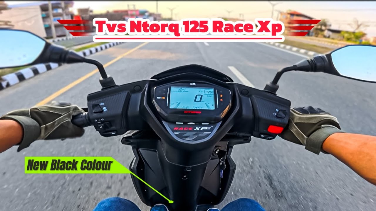 New🔥Tvs Dark Black Ntorq 125 Race XP Ride review | Tvs Ntorq 125 Race Xp Price.
