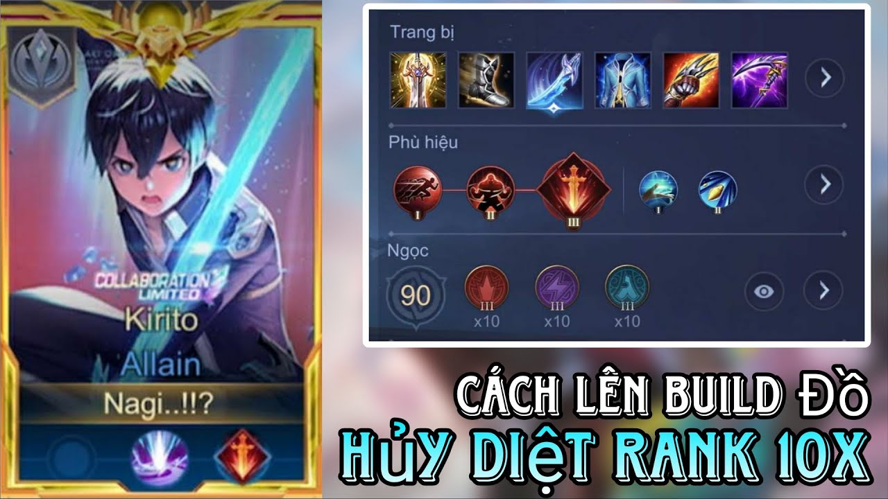 Yuvkito TOP Allain | Build Đồ Trang Bị Bảng Ngọc Cho Allain Hủy Diệt Rank 10x✓