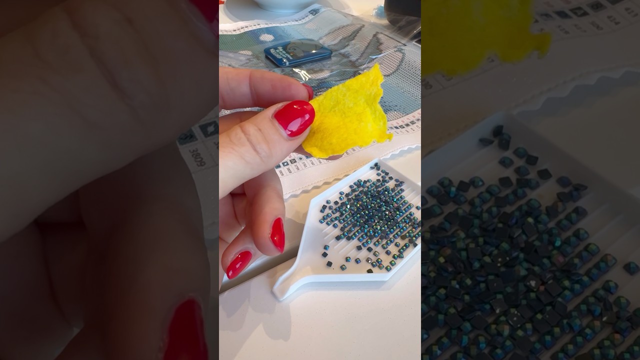 Mit diesem Trick k&ouml;nnt ihr easy AB Steine painten. 🙃💚 #tippsundtricks #tutorial #diamondpainting