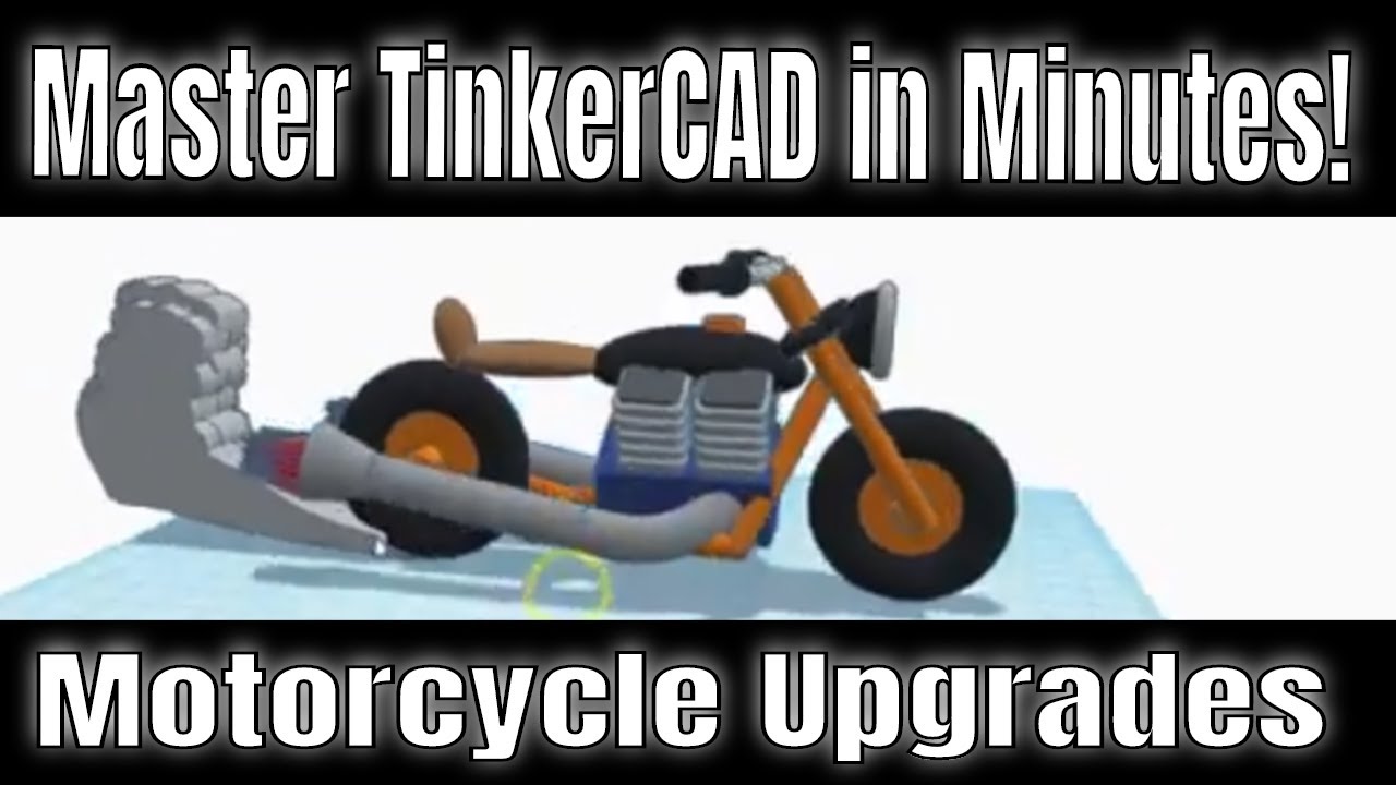 Freaky Fast Motorcycle Upgrades | Master Tinkercad in Minutes!