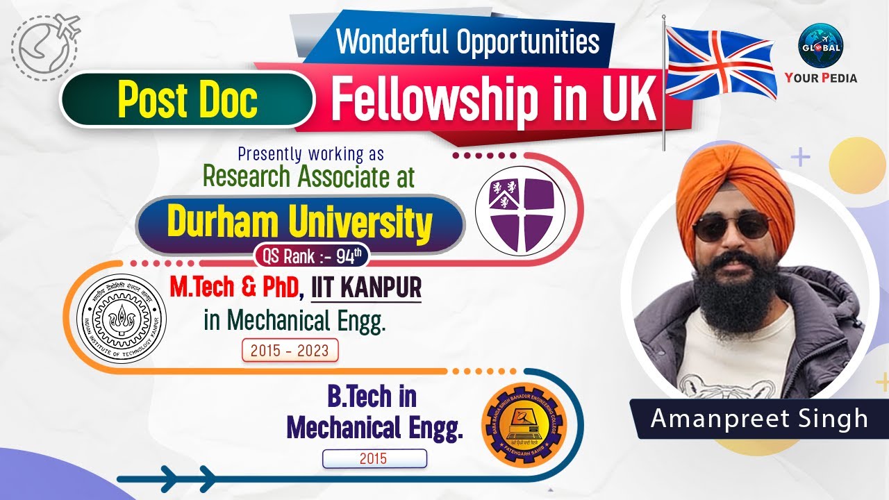 Post Doc in UK at Durham University | IIT Kanpur PhD to Research Associate |  Salary,Research,Growth