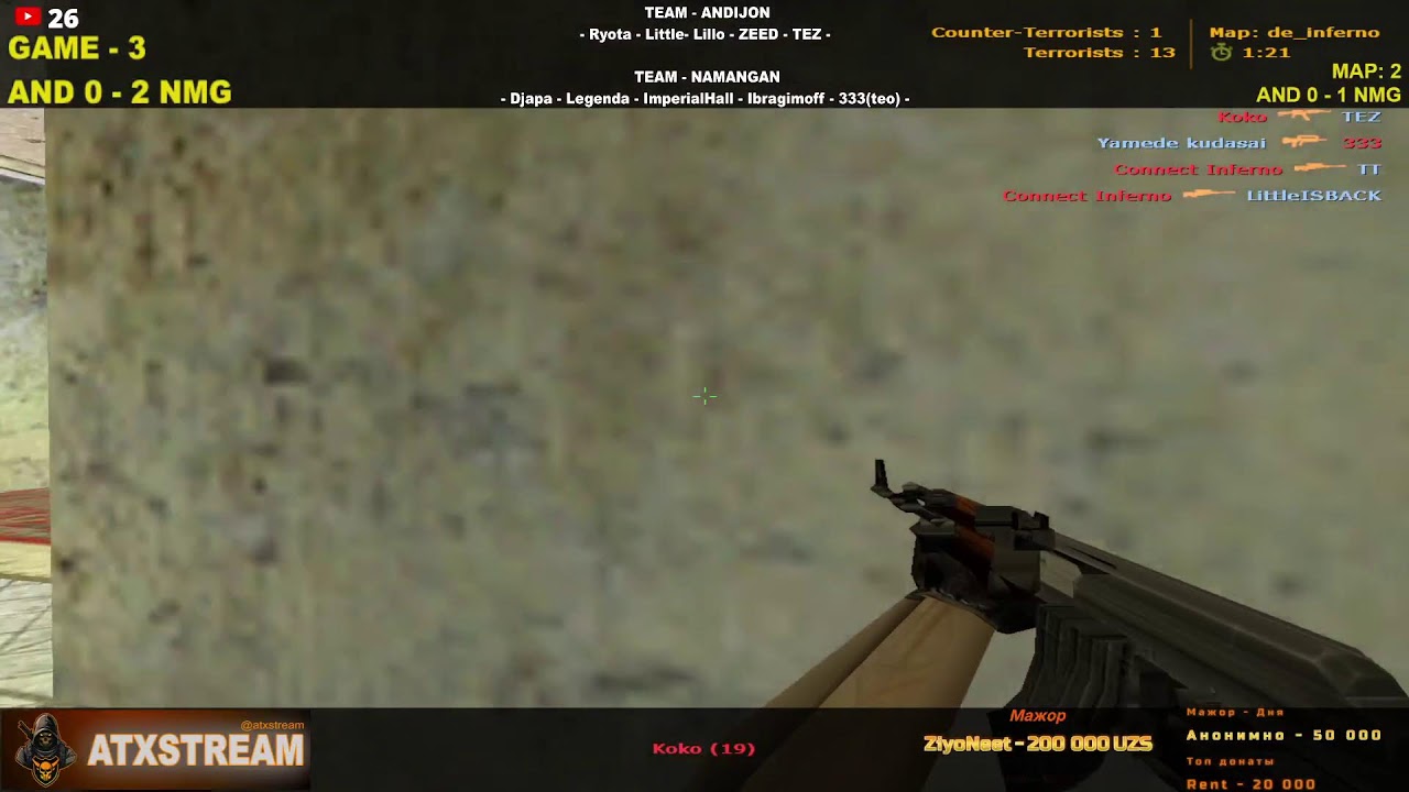 ANDIJON vs NAMANGAN | SHOWMATCH | CS 1.6 |