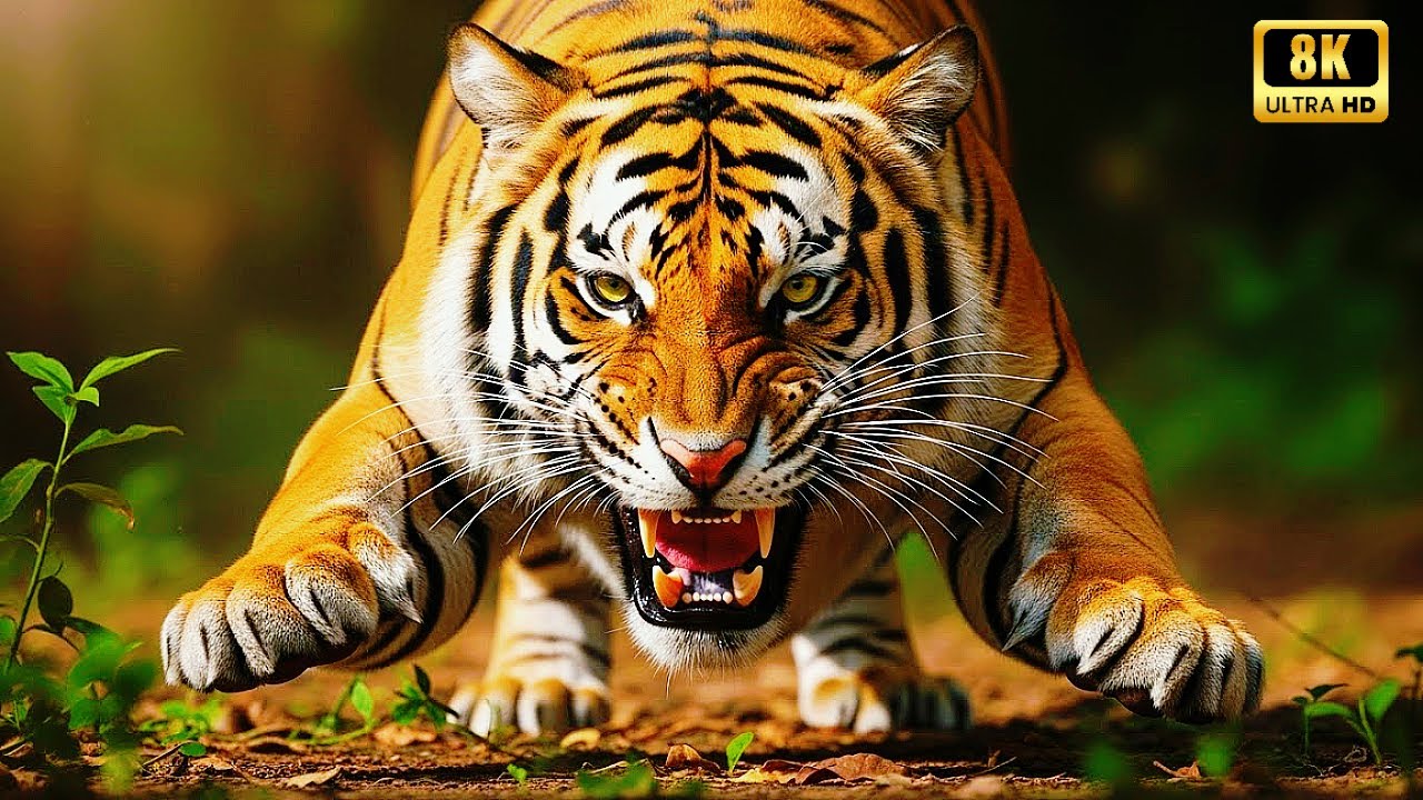 TV Test With Tiger Footage 8K 120 FPS P1