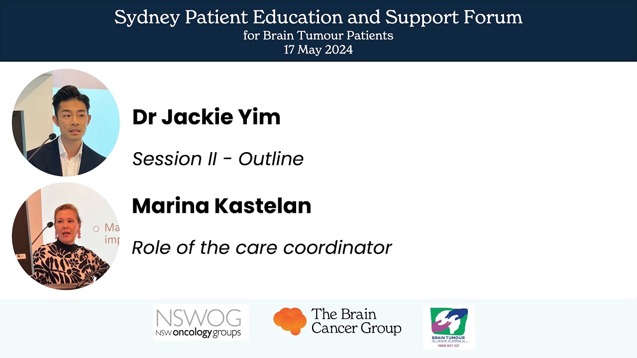 Dr Jackie Yim, Session II Outline and Marina Kastelan, 