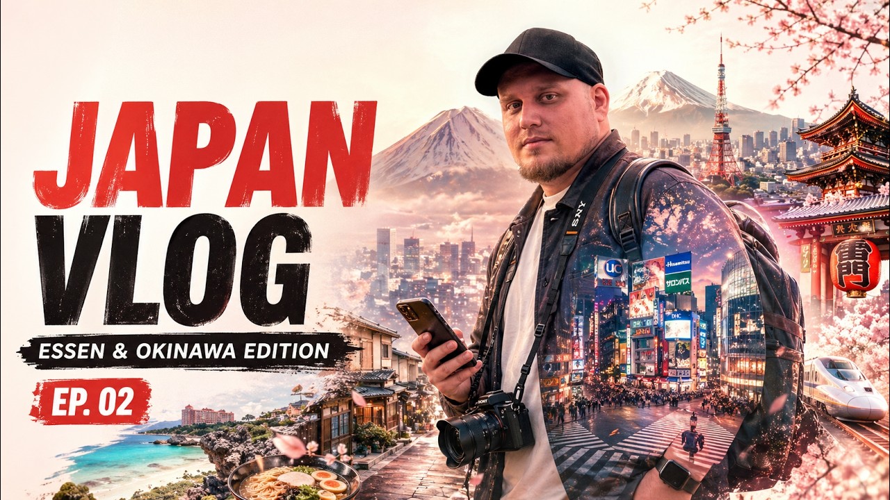 JAPAN VLOG 2025 | vom Foodblogger ins UNKO Museum bis rüber nach Okinawa