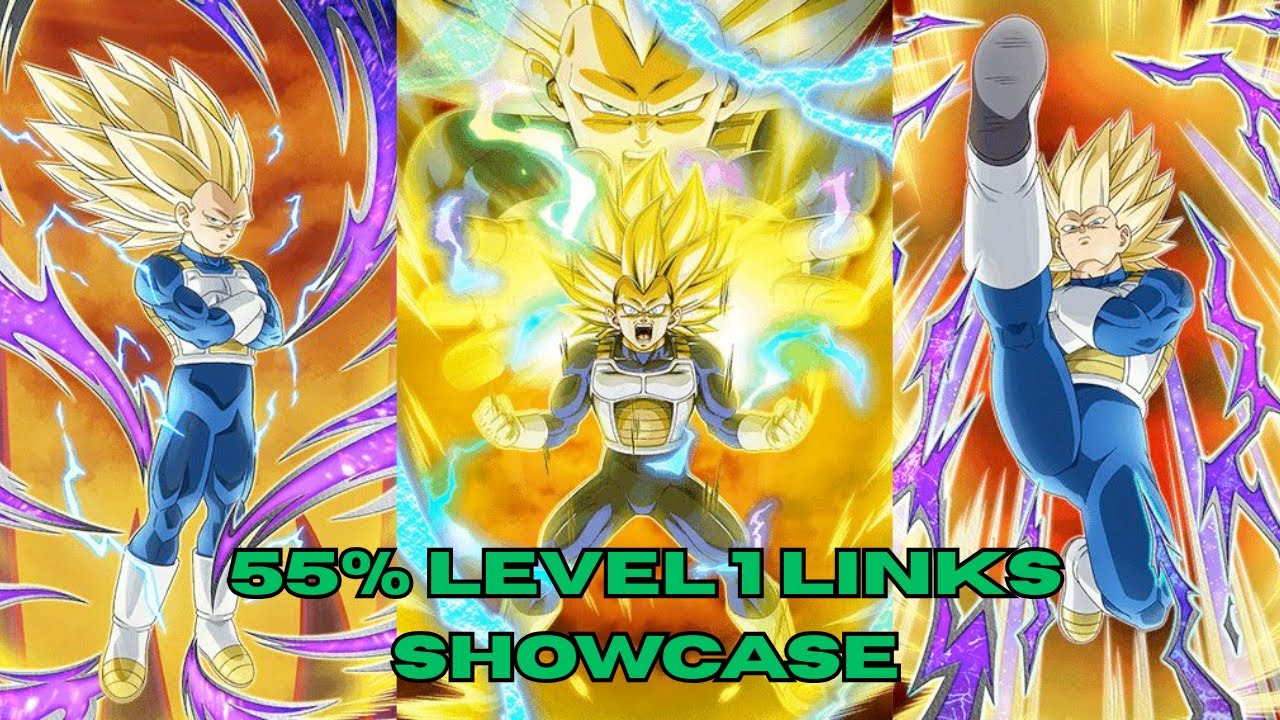 55% Level 1 Links 11th Anniversary SSJ3 Daima Vegeta Showcase | Dokkan Battle 11th Anniversary