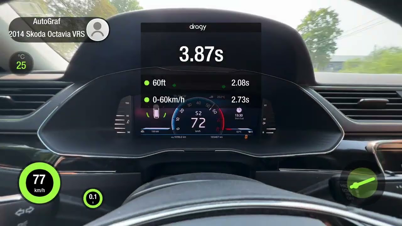 2023 Skoda Superb Combi 2.0 TSI (280 h.p.) 4x4 DSG 0-100 Launch Control DRAGY