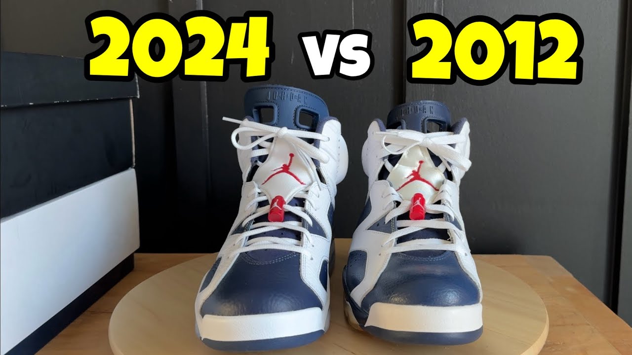 Air Jordan 6 Olympic Comparison 2024 vs 2012