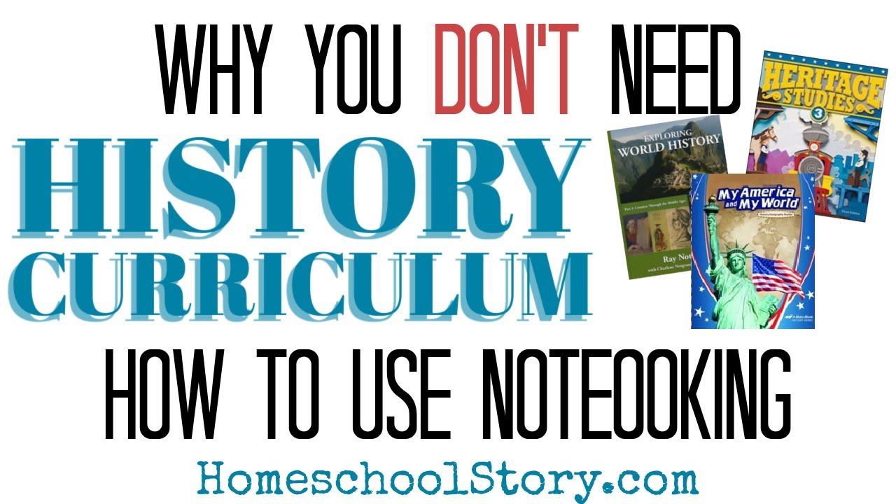 Why you DON'T need History Curriculum to teach History - Homeschool Notebooking & History Books