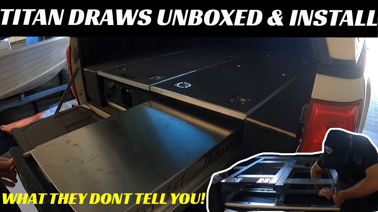 NEW AND IMPROVED TITAN DRAWER UNBOX & INSTALL | Fridge Slide & Table