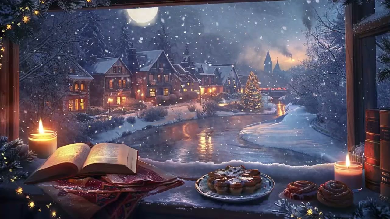 Cozy Winter Isolation ASMR ❄️ Quiet Room, Snowstorm Outside and Gentle Fire Sounds