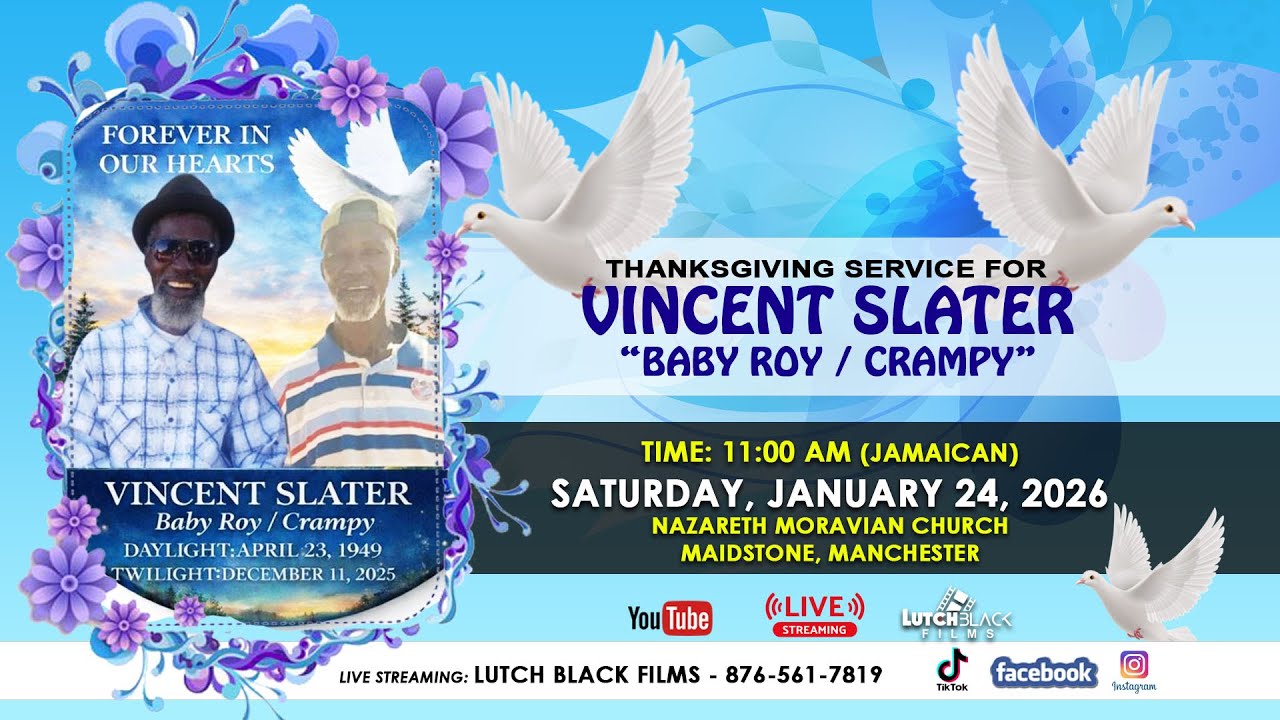 Thanksgiving Service For The Life Of Vincent Roy Slater