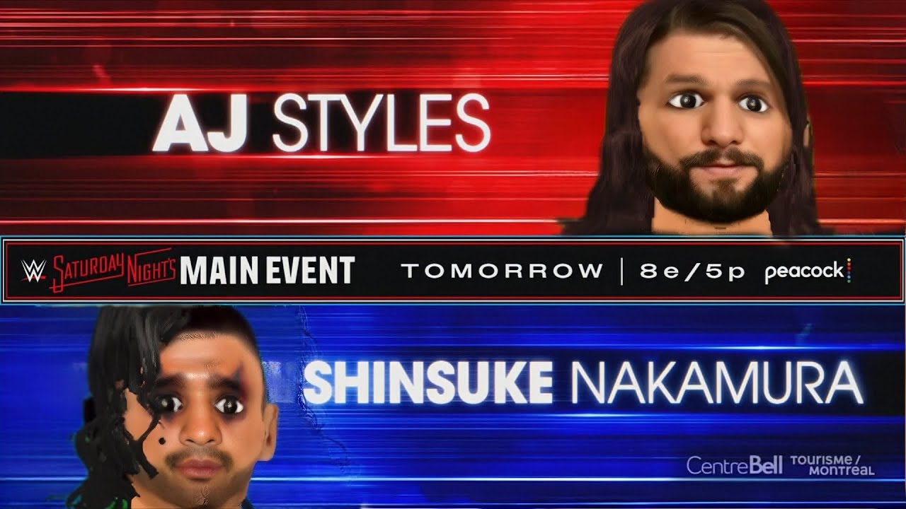 Aj styles vs shinsuke nakamura 