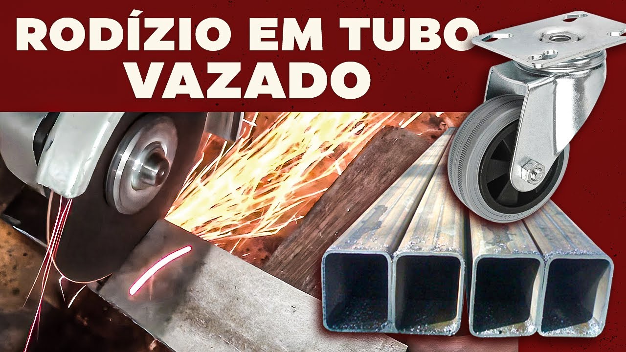 Como colocar rodízio em tubo vazado