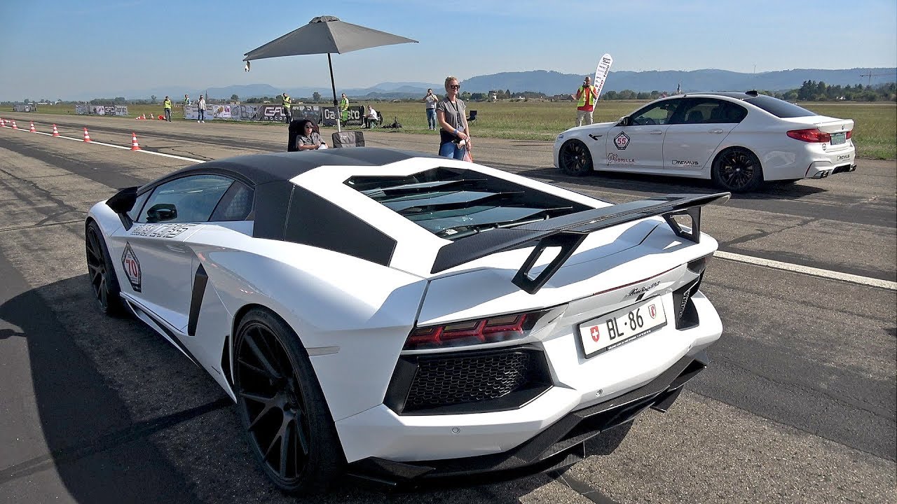 Novitec Torado Lamborghini Aventador LP700 Straight Piped vs BMW M5 F90