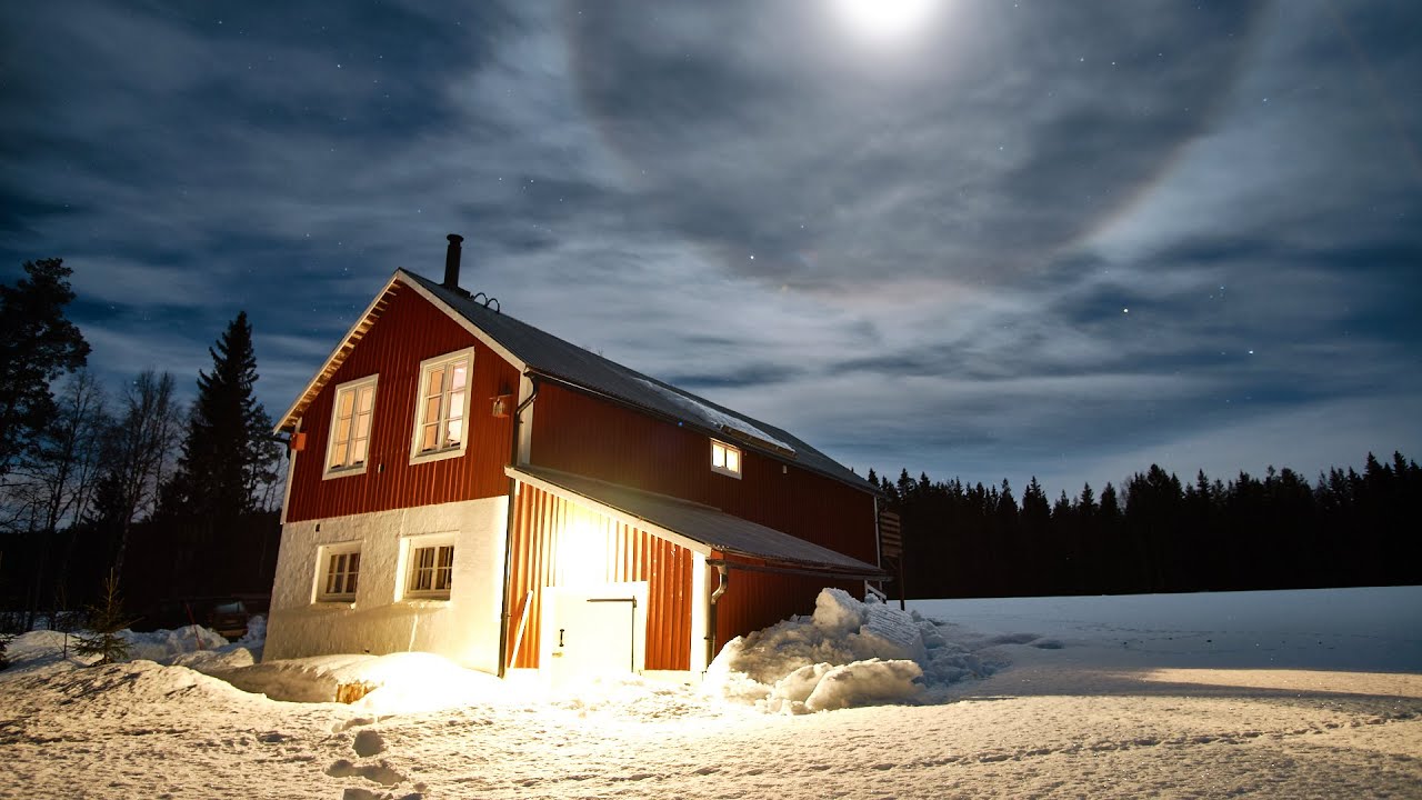 Off Grid Cabin In The Swedish Forest
