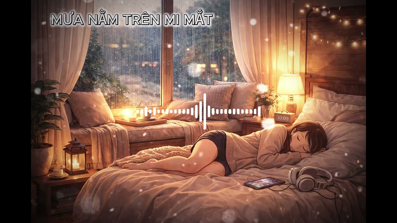 Mưa nằm trên mi mắt ( nhạc chill dễ ngủ)