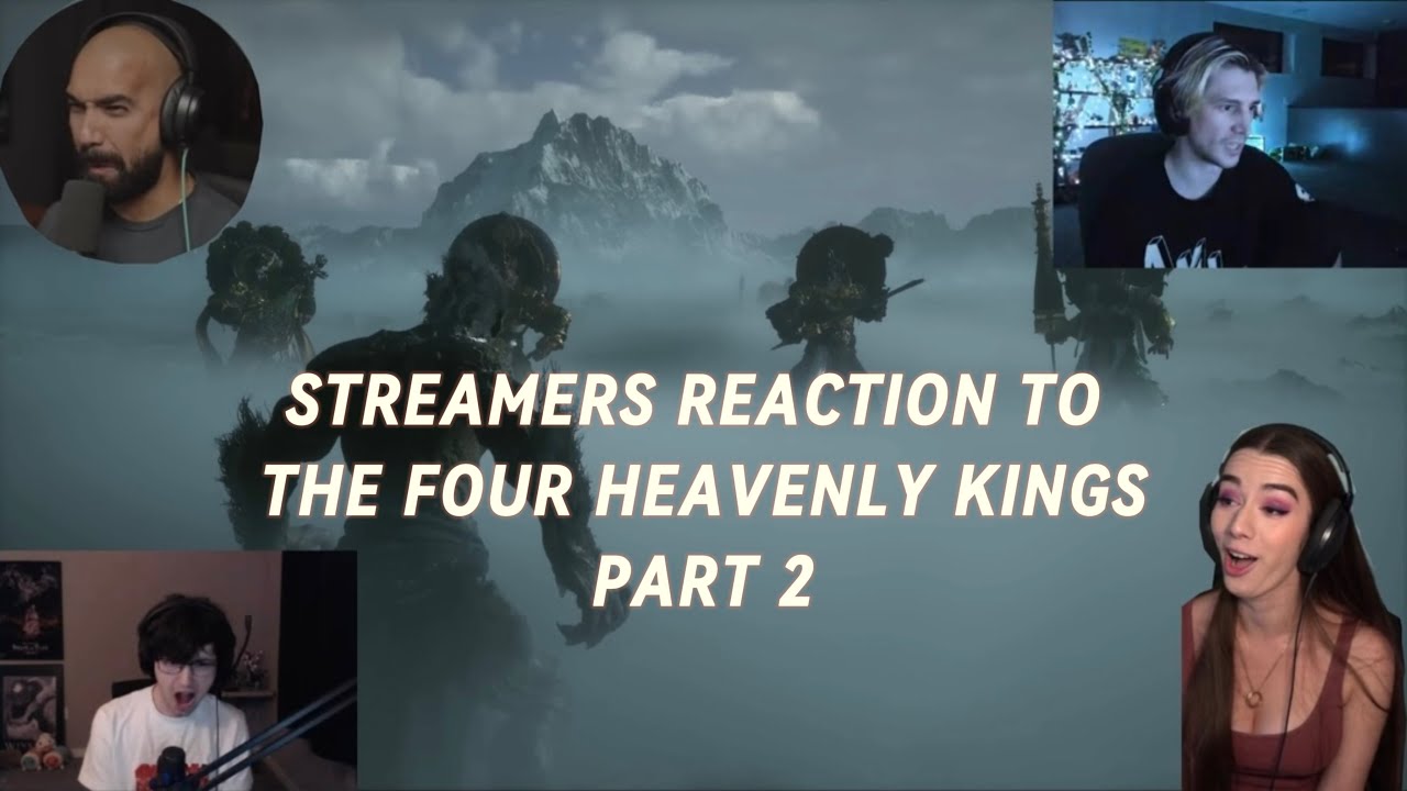 Black Myth Wukong - Streamers Reaction To The Four Heavenly Kings Part 2