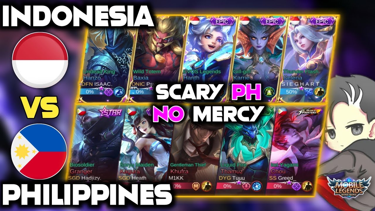 Scary Team Philippines Winasak ang Team Indonesia | National Arena Contest | Mobile Legends