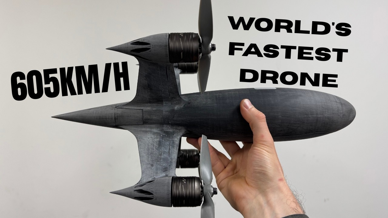 WORLD'S FASTEST DRONE 605 km/h (World Record)