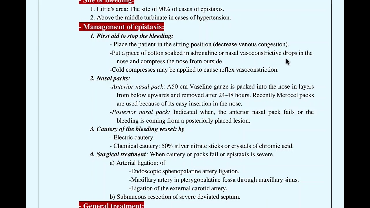 Epistaxis
