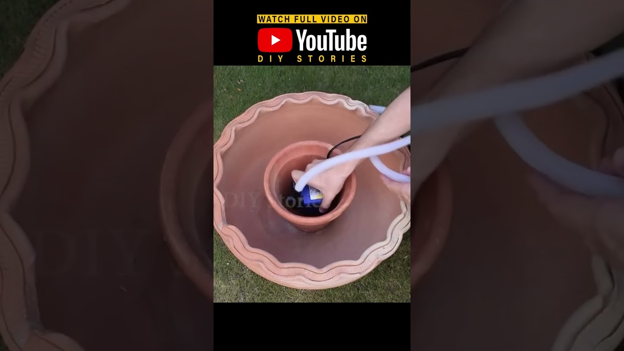 Create a Stunning DIY Fountain using Flower Pots