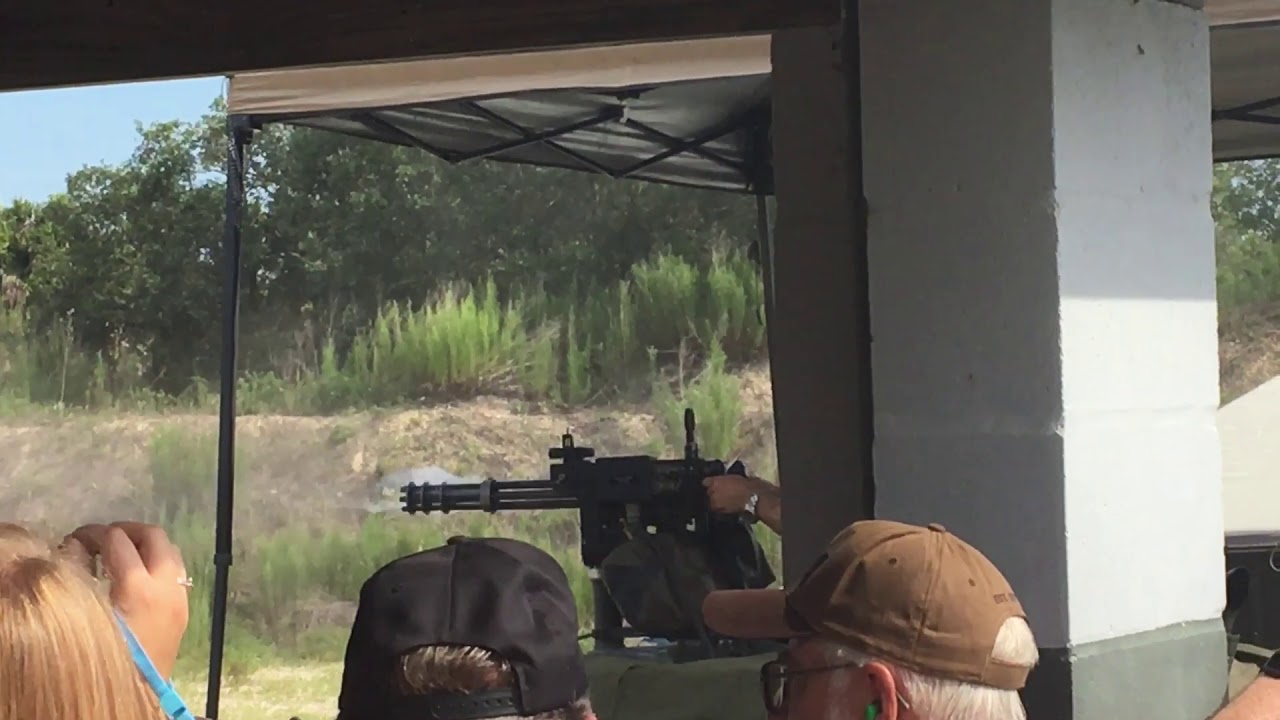 M134 Minigun Firing.