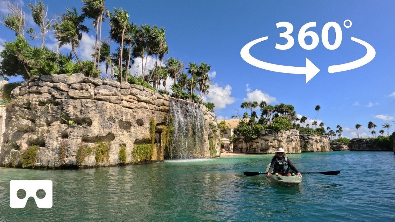 360 VR° 🥽 Kayaking the Hotel Xcaret Coves & Lagoon 5.7K