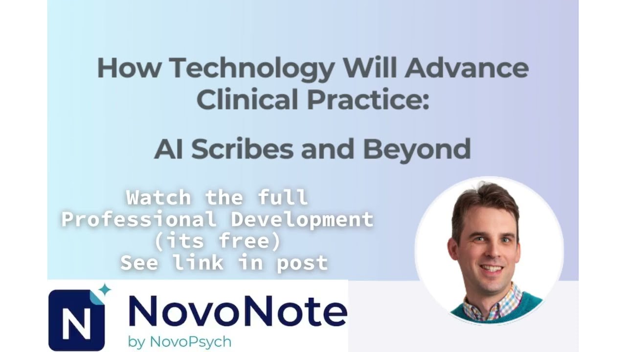 AI helping psychologists write assessment reports. NovoNote AI Scribe