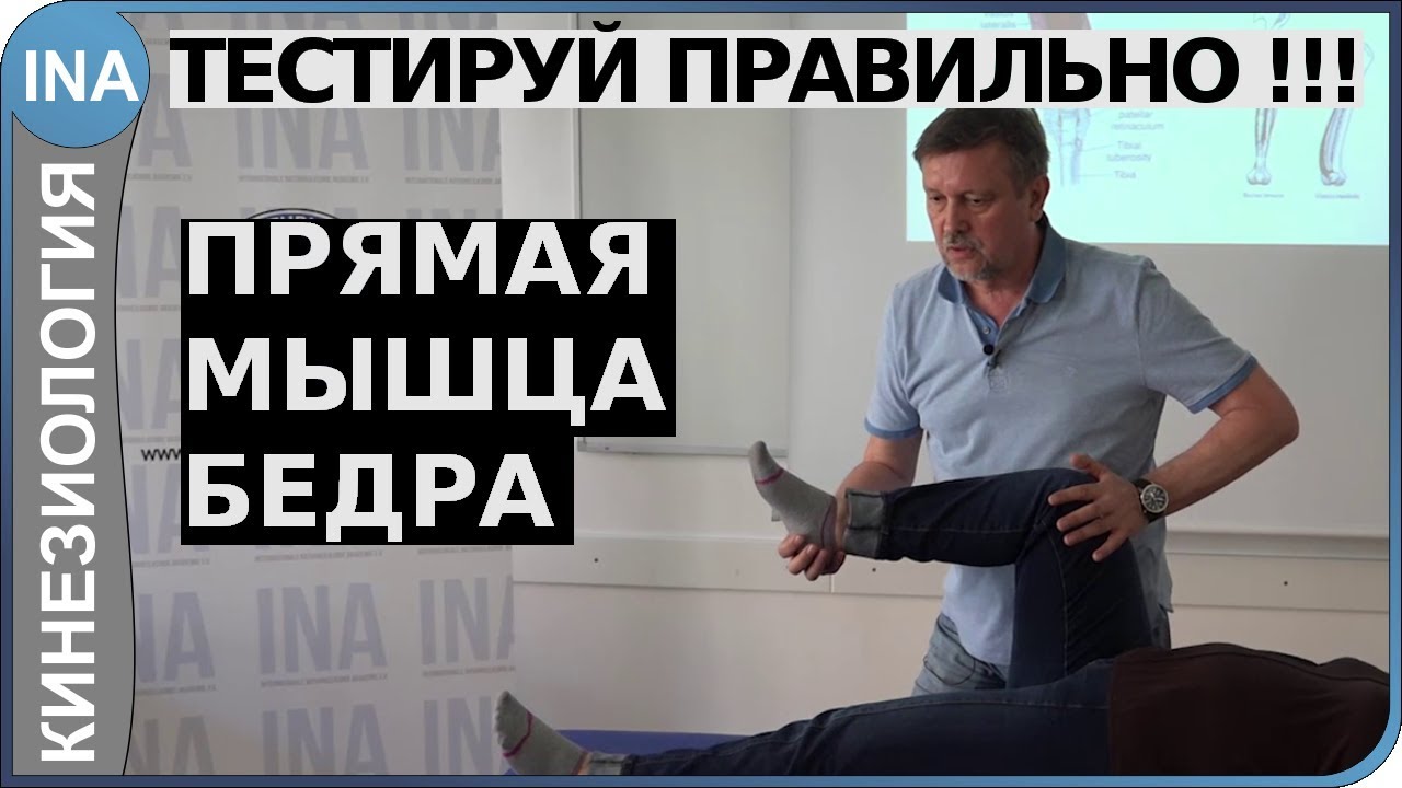 Мышечное тестирование. Четырехглавая мышца бедра. Кинезиология. Германия