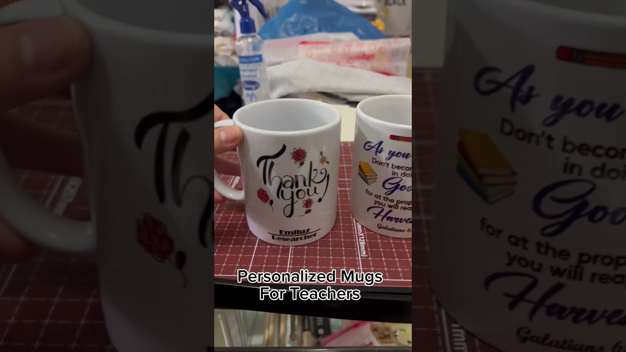 Personalized mugs for teachers here at About The Print Gasmen Print and Souvenir Shop In Candon City