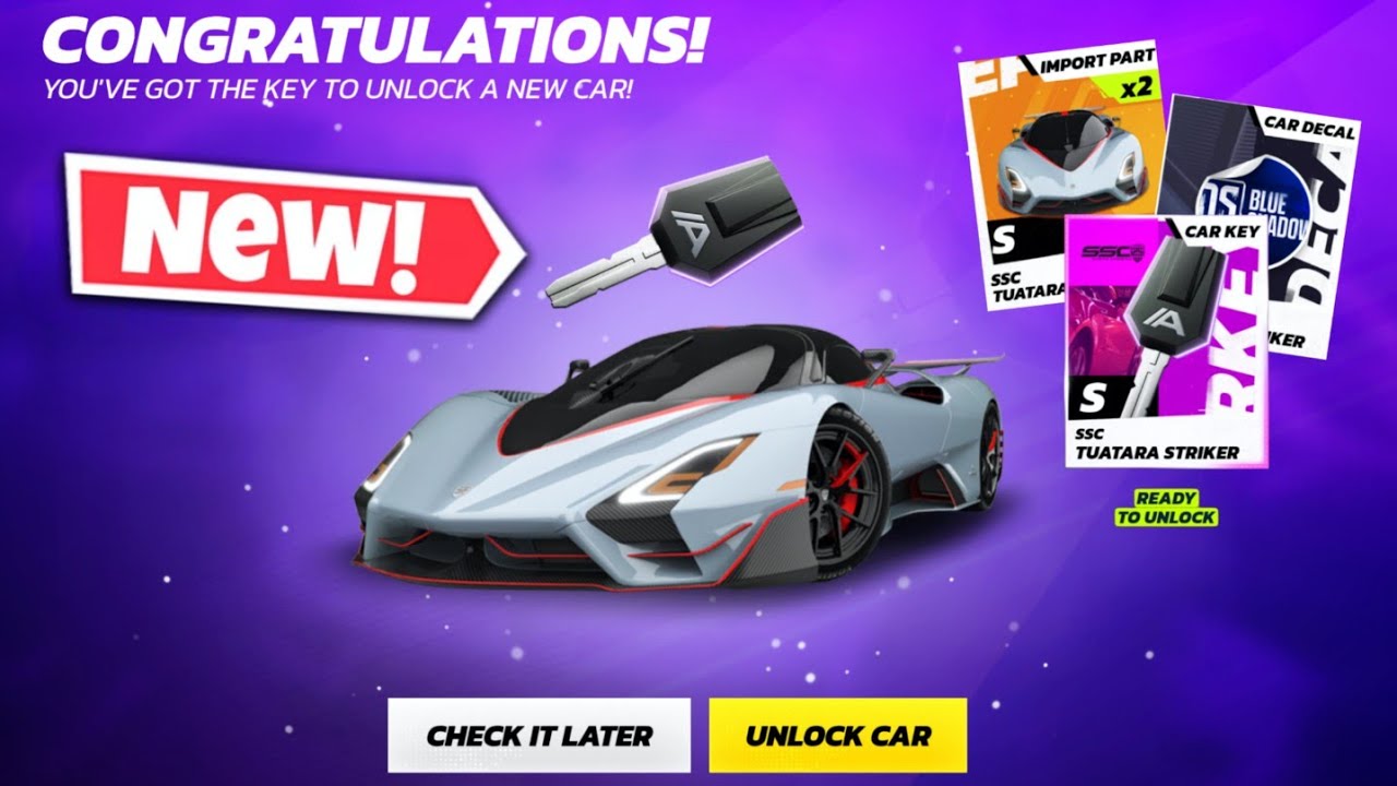Сколько денег я потратил, чтобы разблокировать свой SSC Tuatara Striker? | Asphalt Legends Unite