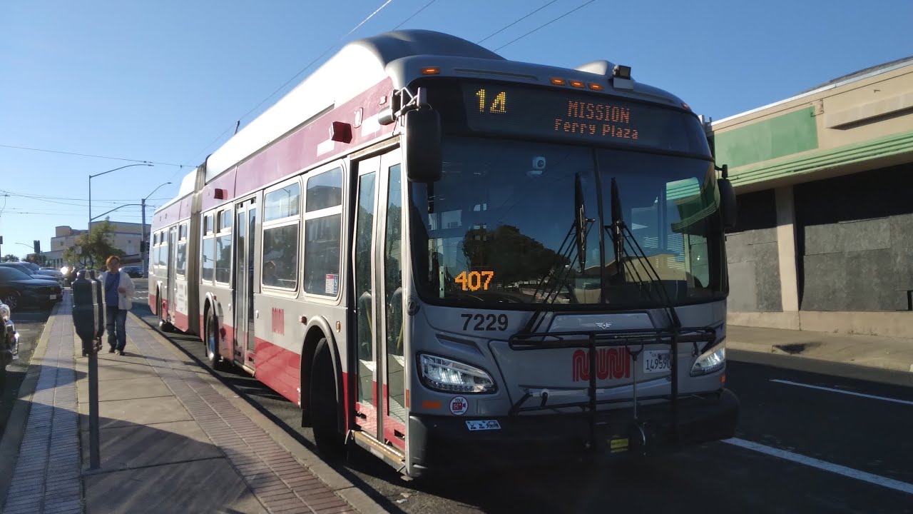 SF Muni 2015 New Flyer XT60 #7229 on Route 14 Mission