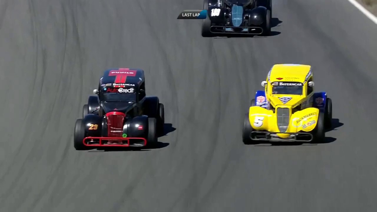 Legends Trophy Finland 2017. Race 3 Ahvenisto Race Circuit. Battle for Win