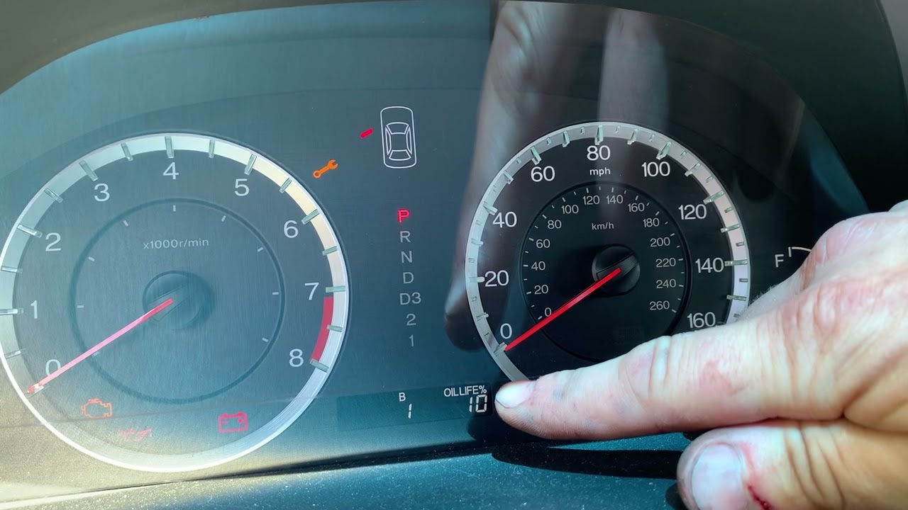 2008 Honda Accord Oil Life Reset
