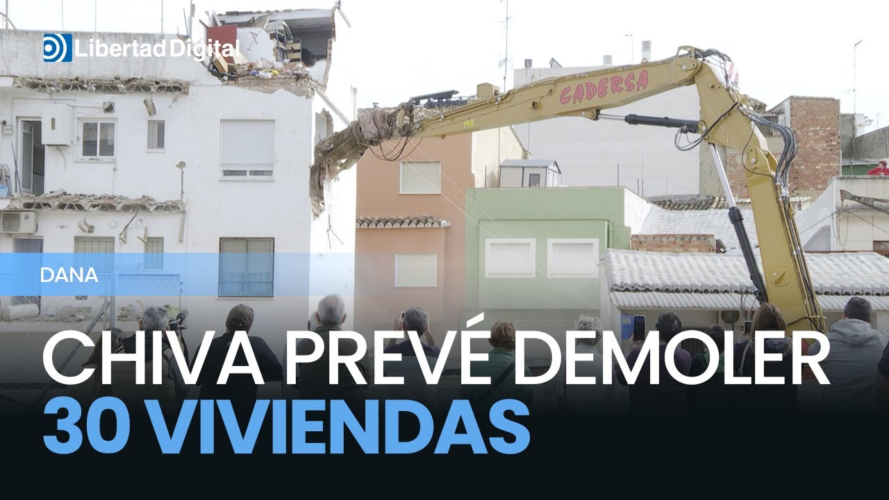 Chiva prevé demoler 30 viviendas afectadas por la Dana de octubre