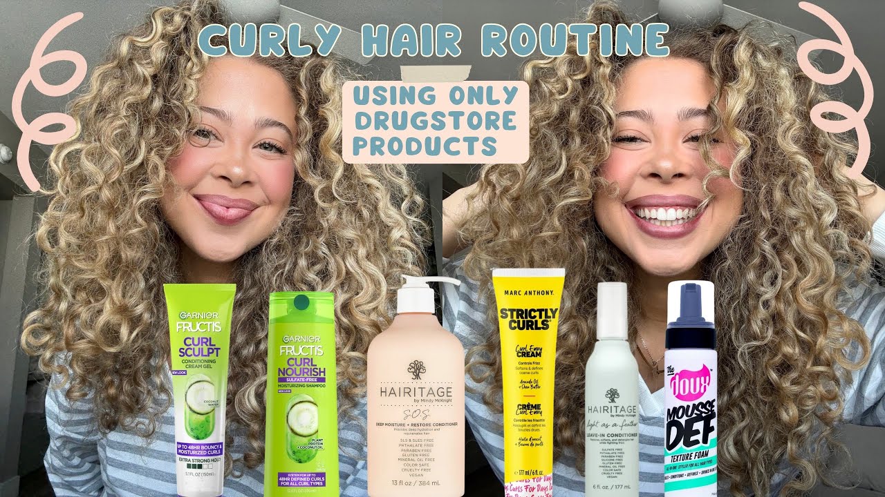 Drugstore Curly Hair Routine | under $20 |