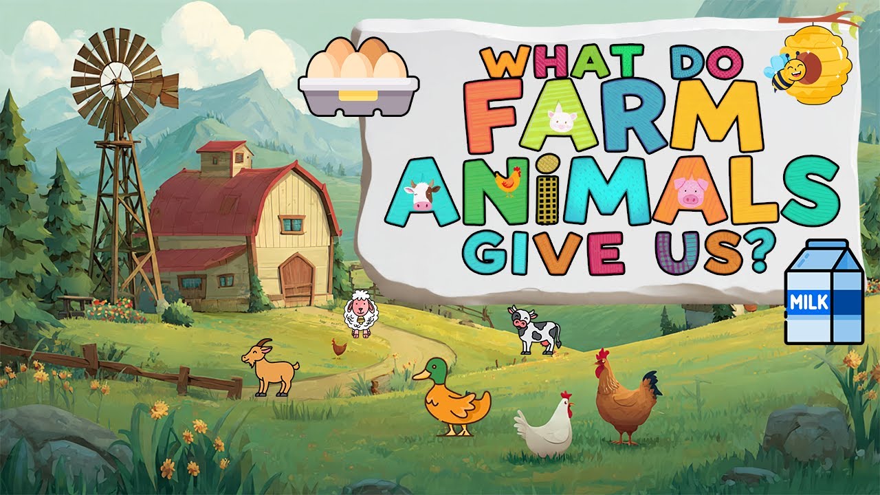 Animals for kids/ Uses Of Animals /kindergarten Kids Learning Videos / Learn Farm Animal Names
