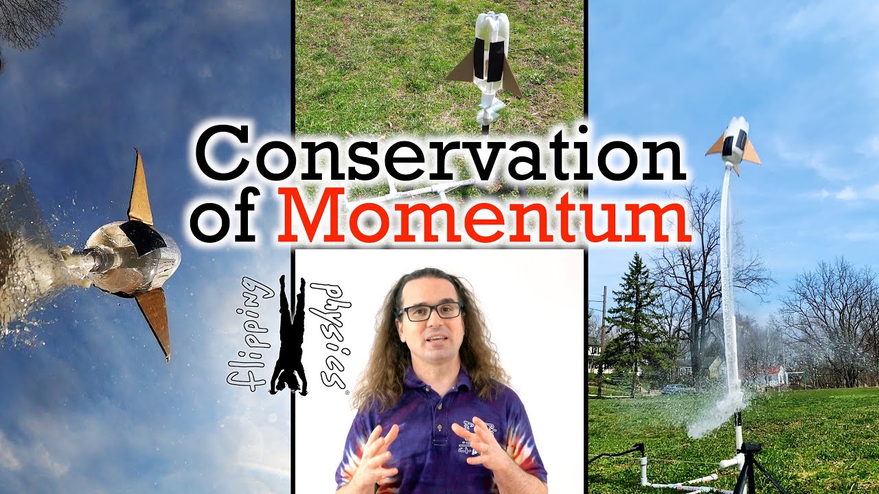 Conservation of Momentum Derivation and Rocket Demonstration